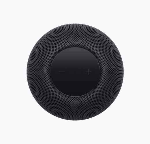 HomePod i midnatt sedd ovanifrån