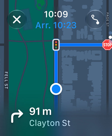 App Plans, instructions de navigation en bas de l’écran