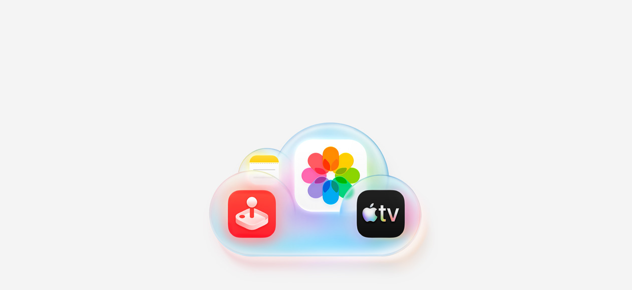 iPhone 17, back exterior, white color, Dual Fusion camera, set against a light blue cloud