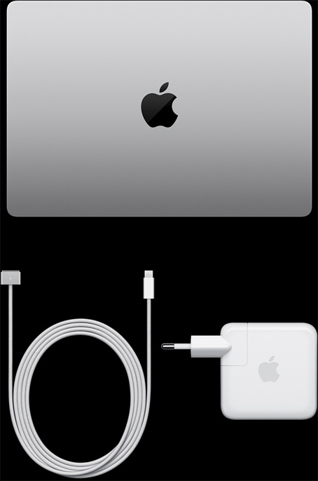 MacBook Pro 14 дюймів, кабель USB‑C / MagSafe 3 й адаптер живлення