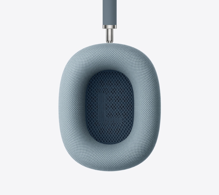 Slúchadlá AirPods Max 2, modrá farba, detailný záber na vnútro náušníka