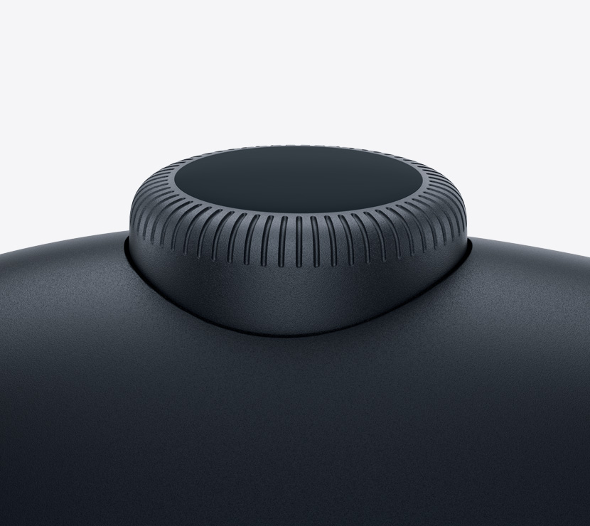 Slúchadlá AirPods Max 2, polnočná farba, detailný záber na korunku Digital Crown