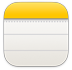 Symbool voor Notities-app